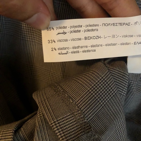 NWT ZARA Houndstooth Plaid Dress - Picture 6 of 6